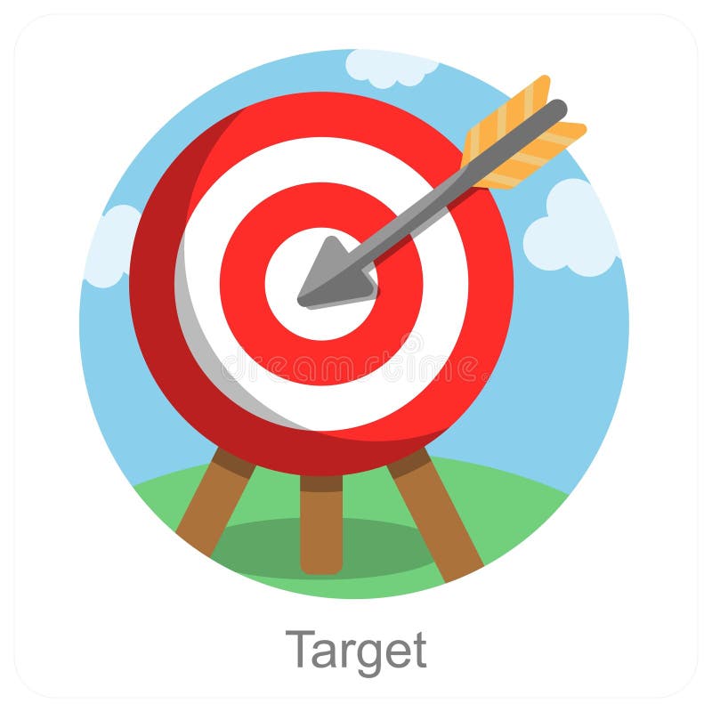 Target royalty free illustration