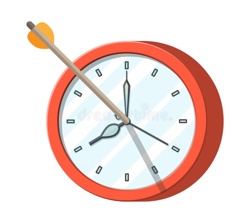 Arrow clock stock vector illustration of watch daylight 15034250