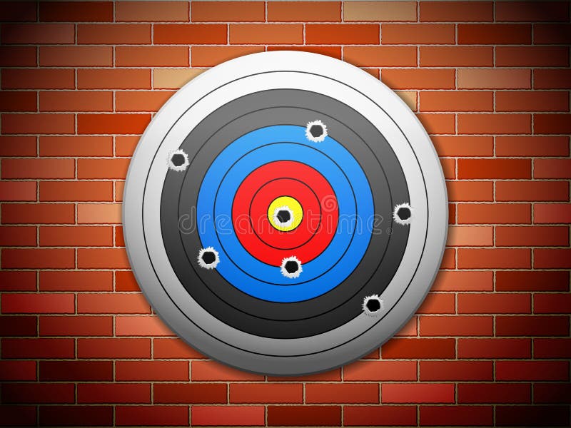 Target brick wall stock vector. Illustration of background 62626346