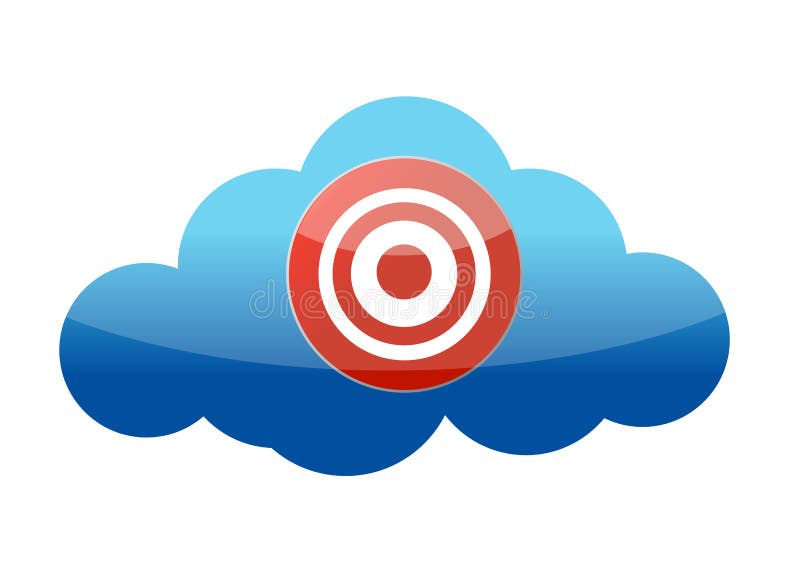 Target Cloud Computing Concept Stock Illustration Illustration of