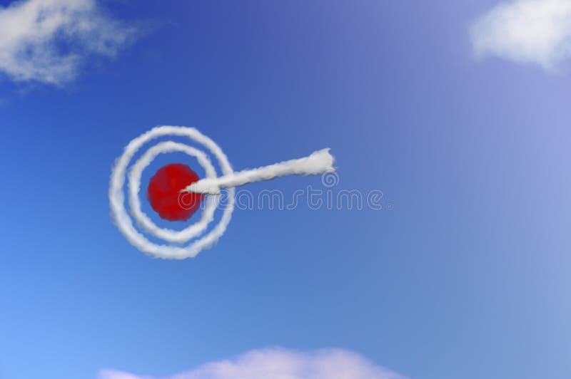 Target cloud 2 stock illustration. Illustration of objective 201157170
