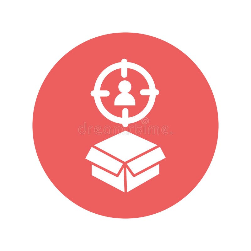 Target customer Isolated Vector icon which can easily modify or edit royalty free illustration