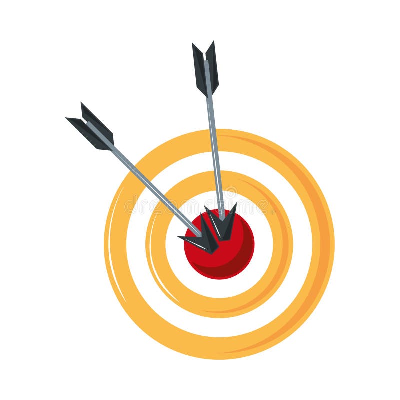 Target goal achievement stock vector. Illustration of perfection 230935955