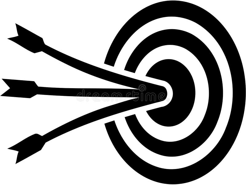Target icon royalty free illustration