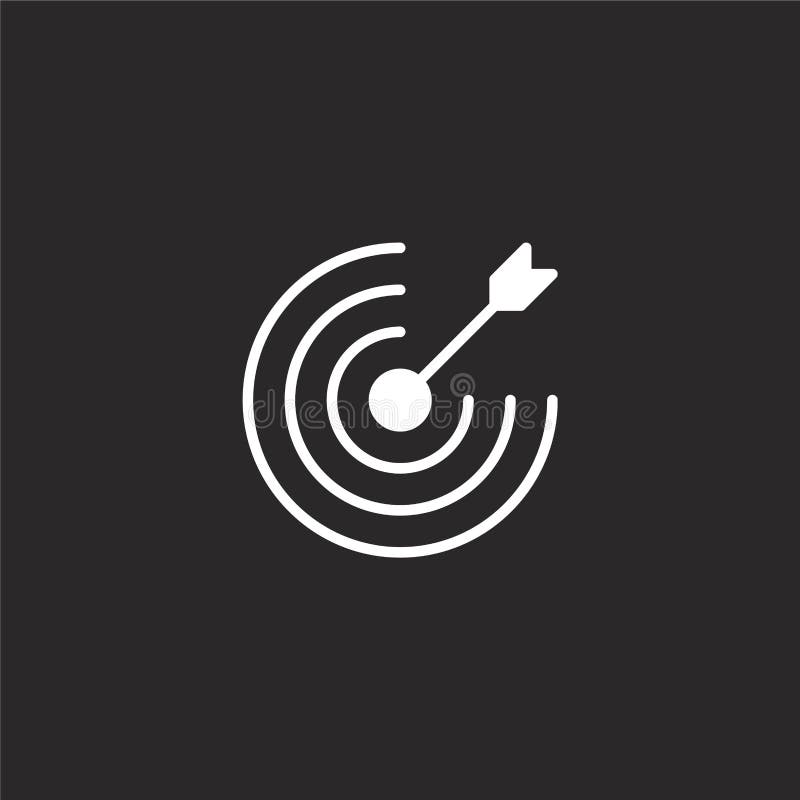 target icon. Filled target icon for website design and mobile, app development. target icon from filled technology collection royalty free illustration target icon. Filled target icon for website design and mobile, app development. target icon from filled technology collection royalty free illustration