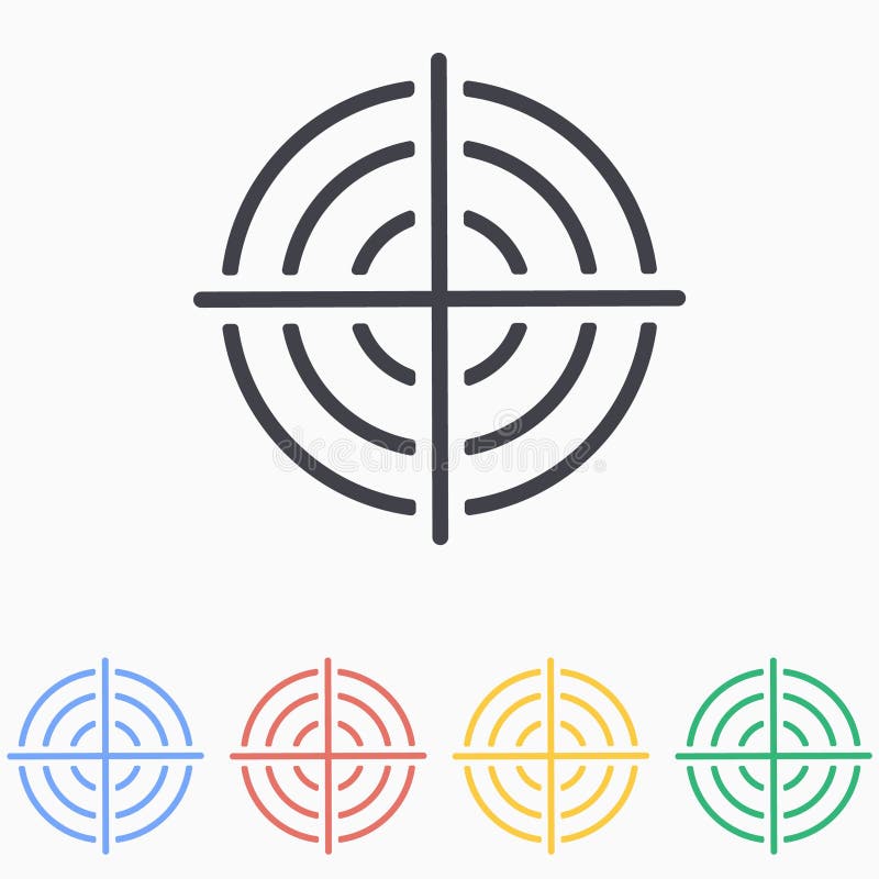 Target icon stock illustration
