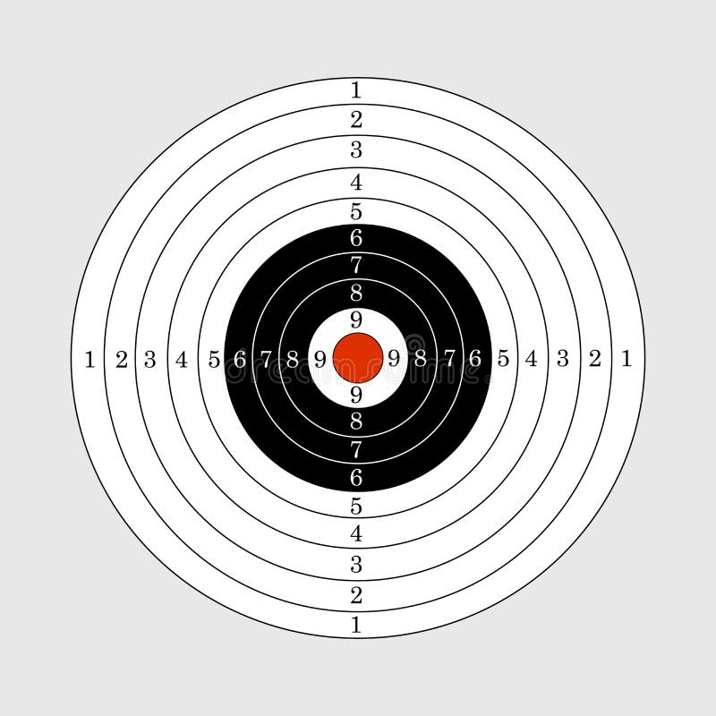 Target illustration for sport target shooting competition