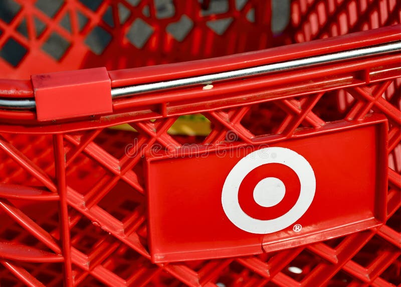 Target Logo on Shopping Cart Editorial Stock Photo Image of bullseye
