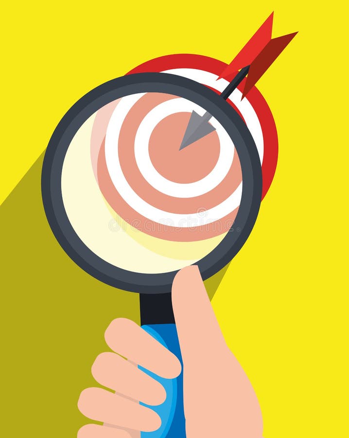 Target Market Graphic Design Stock Illustration Illustration of