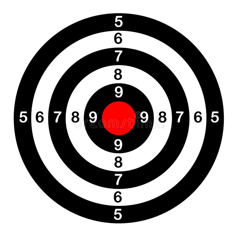 The target for shooting stock vector. Illustration of leisure 17985486