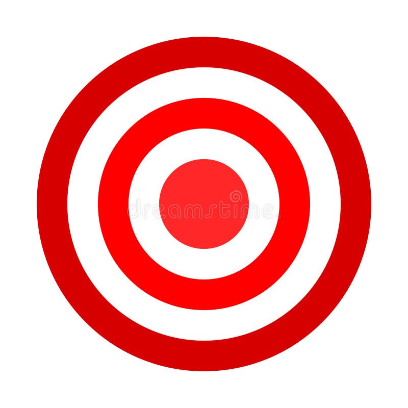 Target Sign - Red Shades Simple Transparent, Isolated - Vector Stock Vector - Illustration of ...