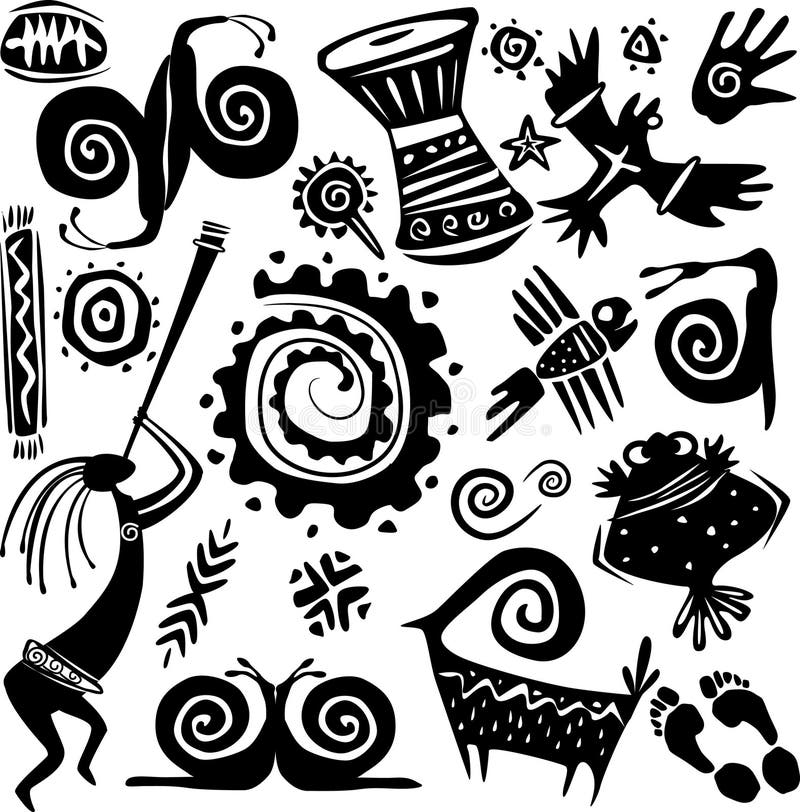 Elements for designing primitive art. Elements for designing primitive art