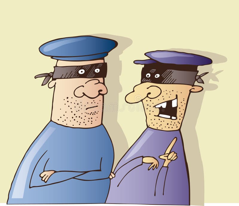target3390_0_ złodzieje dwa ilustracja wektor target3390_0_ złodzieje dwa ilustracja wektor