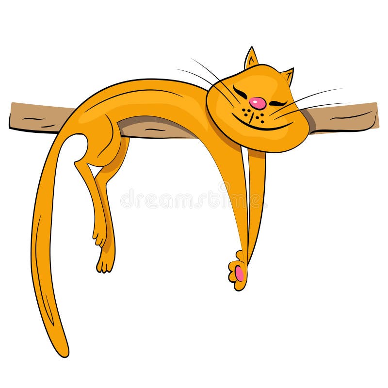 target740_0_ ilustracyjnego dosypianie kreskówka kot ilustracja wektor target740_0_ ilustracyjnego dosypianie kreskówka kot ilustracja wektor