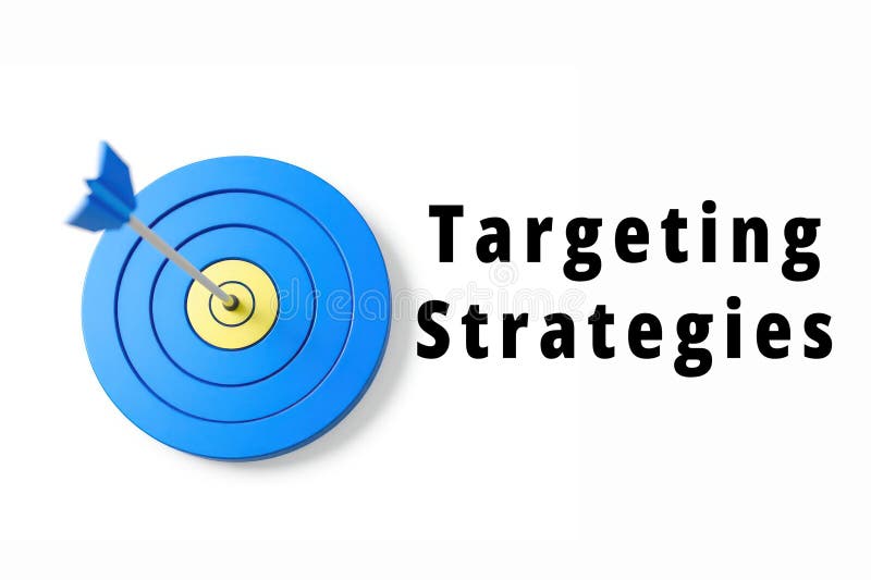 Targeting Strategies text title term target background. "Targeting Strategies" text title term target background