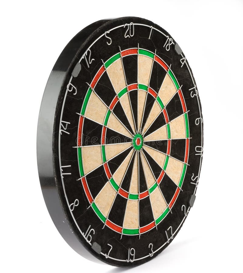 Dart board isolated on white. Dart board isolated on white