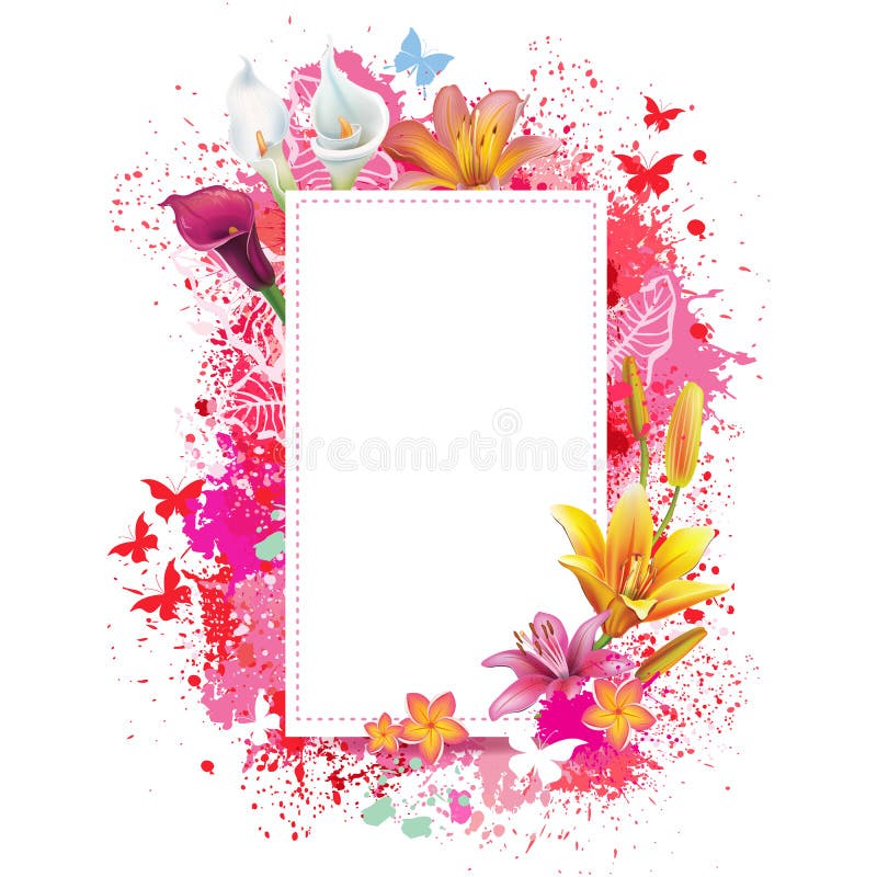 Tarjeta de felicitación con el fondo del grunge del espray ilustración del vector Tarjeta de felicitación con el fondo del grunge del espray ilustración del vector