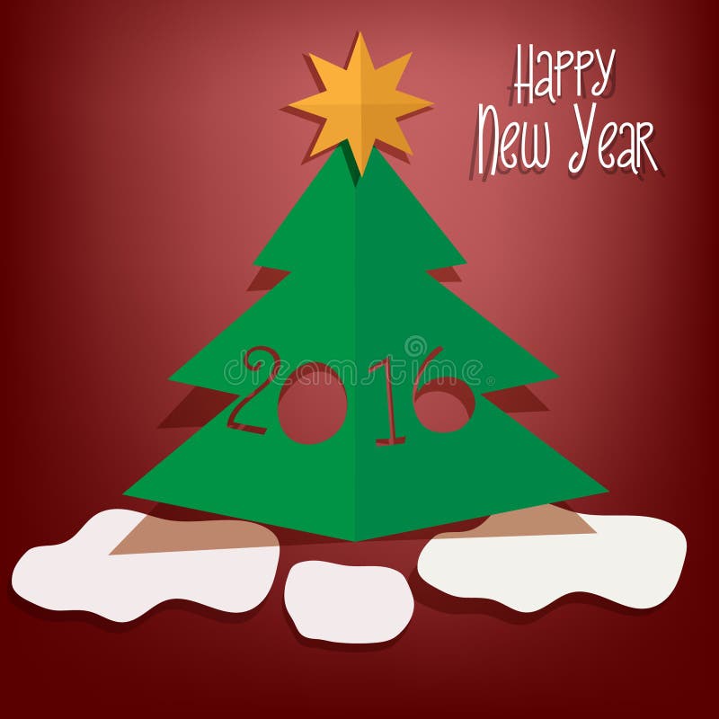 Tarjeta de felicitación de la Feliz Año Nuevo stock de ilustración Tarjeta de felicitación de la Feliz Año Nuevo stock de ilustración