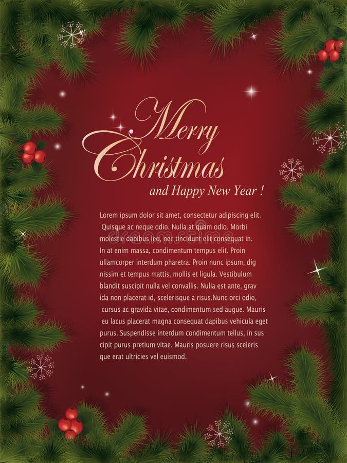 Tarjeta de felicitación de la Navidad libre illustration Tarjeta de felicitación de la Navidad libre illustration
