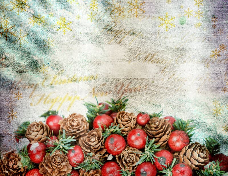 Tarjeta de felicitación de la Navidad del vintage fotografía de archivo Tarjeta de felicitación de la Navidad del vintage fotografía de archivo