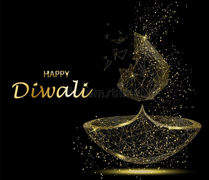 Tarjeta de felicitación feliz de Diwali Luz de Deepavali y festival del fuego ilustración del vector Tarjeta de felicitación feliz de Diwali Luz de Deepavali y festival del fuego ilustración del vector