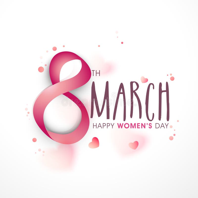 Tarjeta de felicitación para el día de las mujeres stock de ilustración Tarjeta de felicitación para el día de las mujeres stock de ilustración