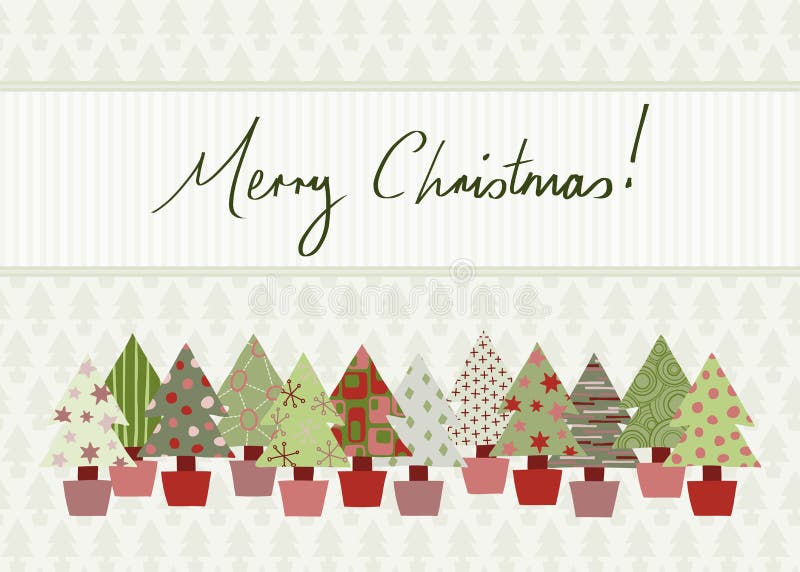 Tarjeta de la Feliz Navidad ilustración del vector