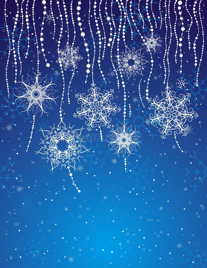Tarjeta de Navidad azul, vector stock de ilustración Tarjeta de Navidad azul, vector stock de ilustración
