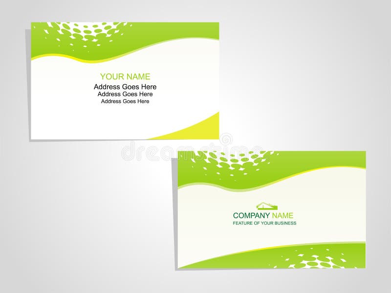 TARJETA DE VISITA stock de ilustración