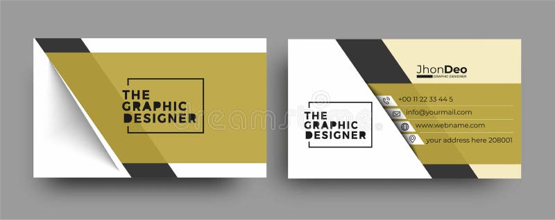 Tarjeta de visita creativa y moderna tarjeta de visita libre illustration