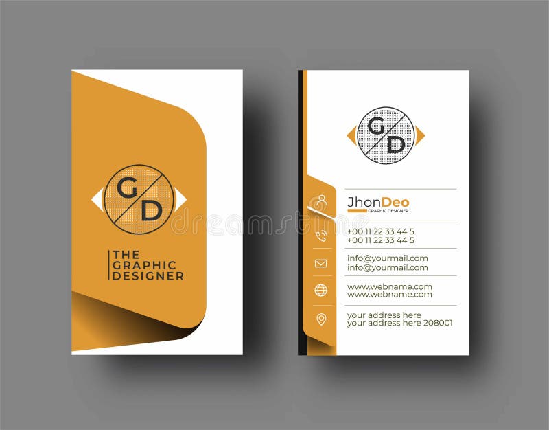 Tarjeta de visita creativa y moderna tarjeta de visita stock de ilustración