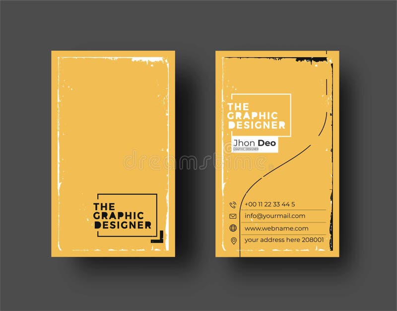 Tarjeta de visita creativa y moderna tarjeta de visita stock de ilustración