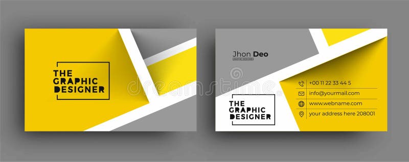 Tarjeta de visita creativa y moderna tarjeta de visita libre illustration