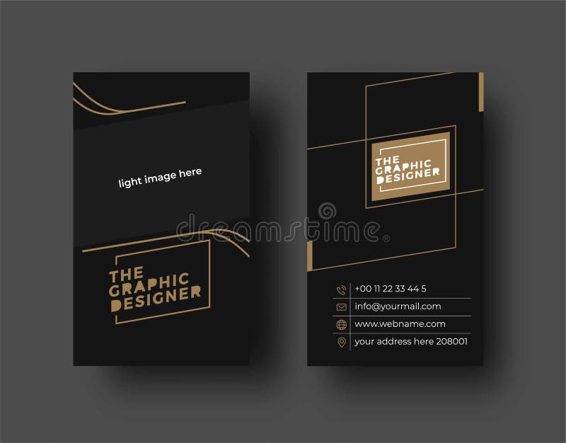 Tarjeta de visita creativa y moderna tarjeta de visita libre illustration