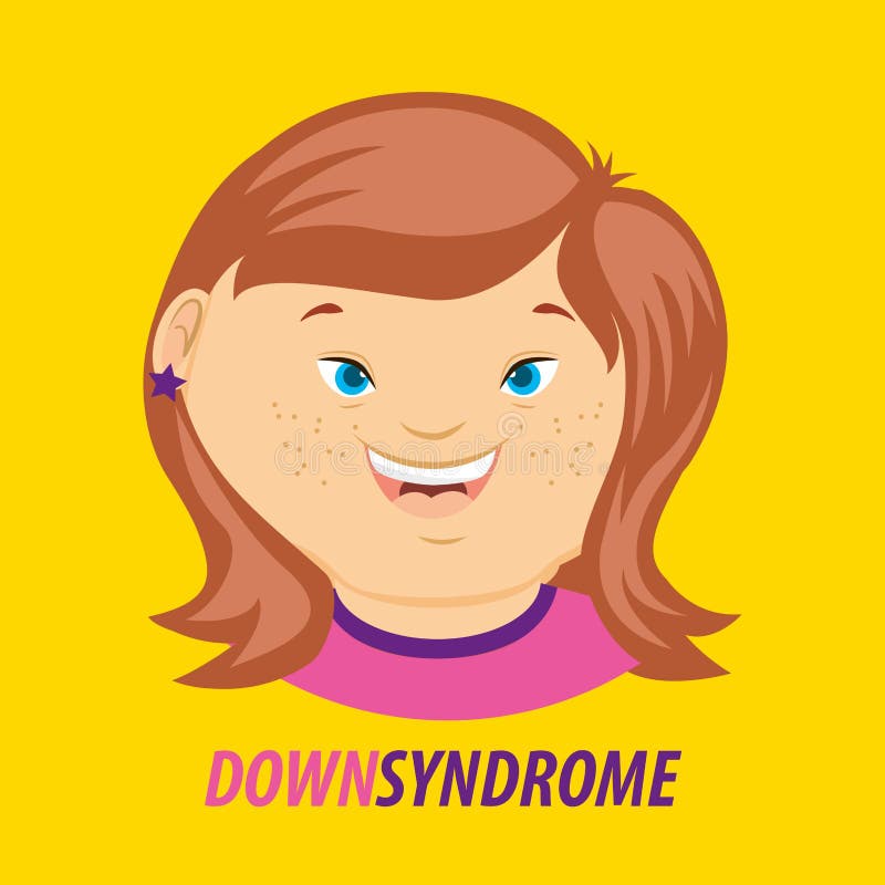 Tarjeta Del Día De Síndrome De Down Ilustración del Vector - Ilustración de  cara, salud: 139221382