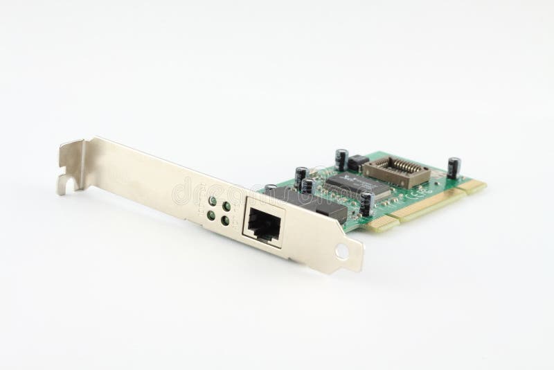 Tarjeta del LAN foto de archivo. Imagen de ordenador 18455404