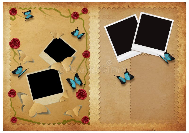 Tarjeta del vintage con los butterflyes libre illustration Tarjeta del vintage con los butterflyes libre illustration