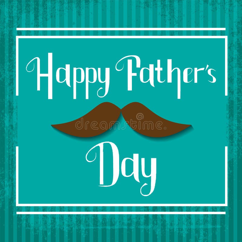 Tarjeta feliz de la celebración del día de padres del vector stock de ilustración