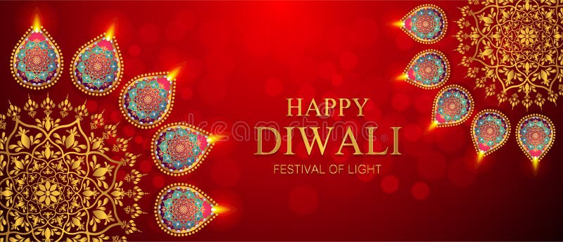Tarjeta feliz del festival de Diwali