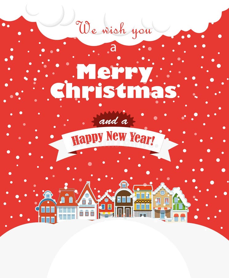 Tarjeta greating de la Navidad ilustración del vector Tarjeta greating de la Navidad ilustración del vector