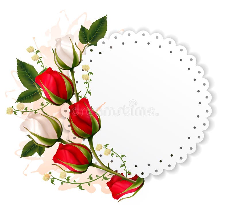 Herraduras En Color De Oro Con Las Rosas Rojas Stock de ilustración -  Ilustración de flor, suerte: 95824625