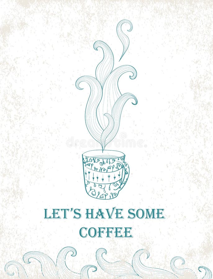 Tarjeta para la fiesta del té libre illustration