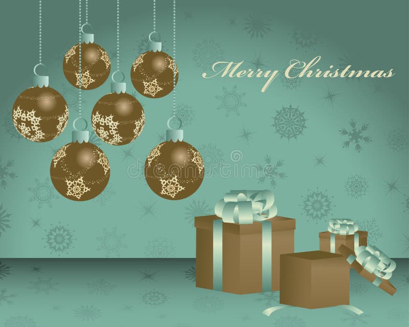 Tarjeta retra de la Navidad (Año Nuevo) libre illustration