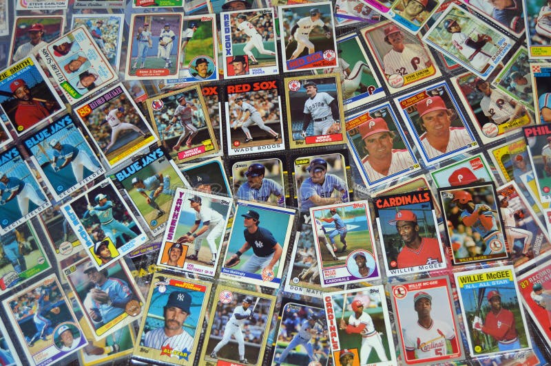 A Collection of Major League Baseball Cards. A Collection of Major League Baseball Cards