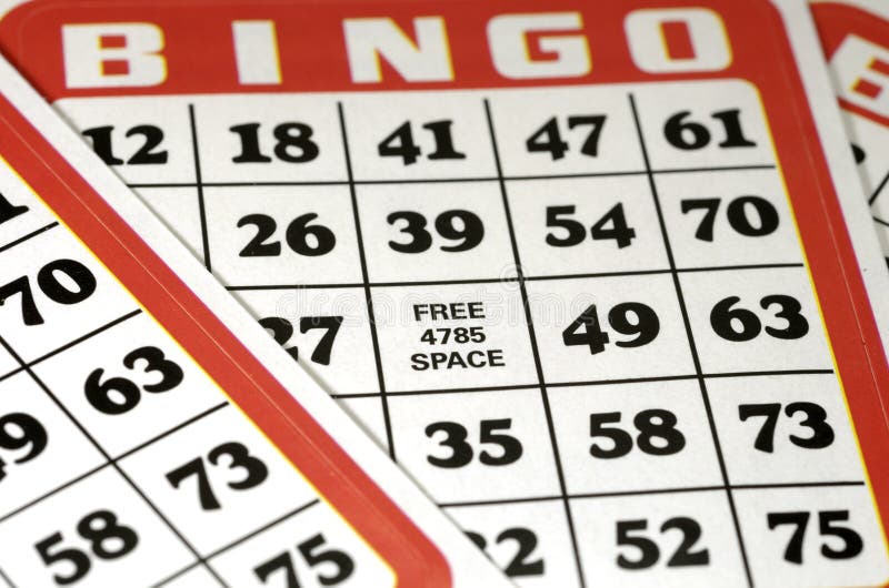 Tarjetas del bingo fotografía de archivo libre de regalías Tarjetas del bingo fotografía de archivo libre de regalías