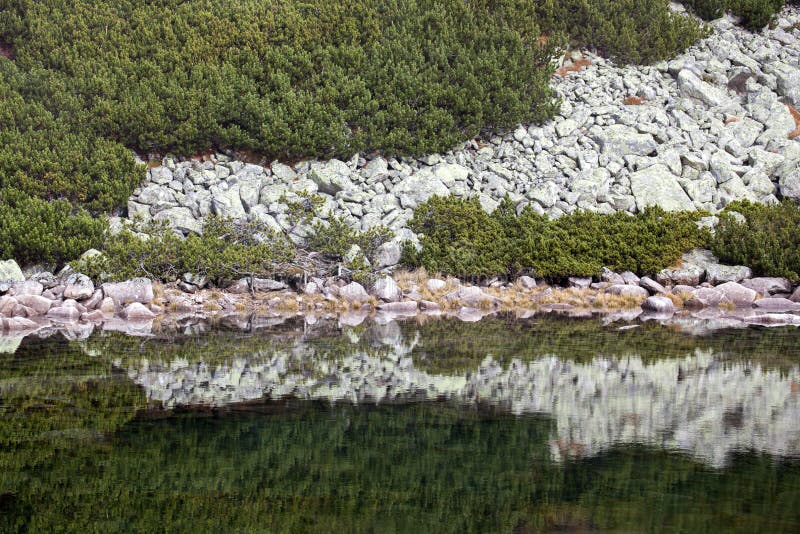 Tarn Skalnate pleso at High Tatras, Slovakia