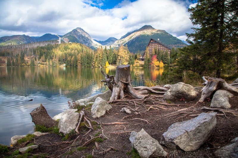 Tarn Strbske pleso, Sistani zdjęcie royalty free Tarn Strbske pleso, Sistani zdjęcie royalty free