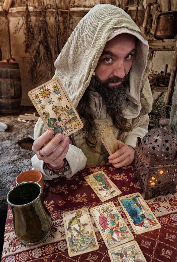 The tarot card reader stock image. Image of fate, destiny 69035185
