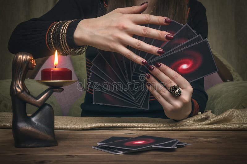 Tarot cards. Fortune teller. Divination.