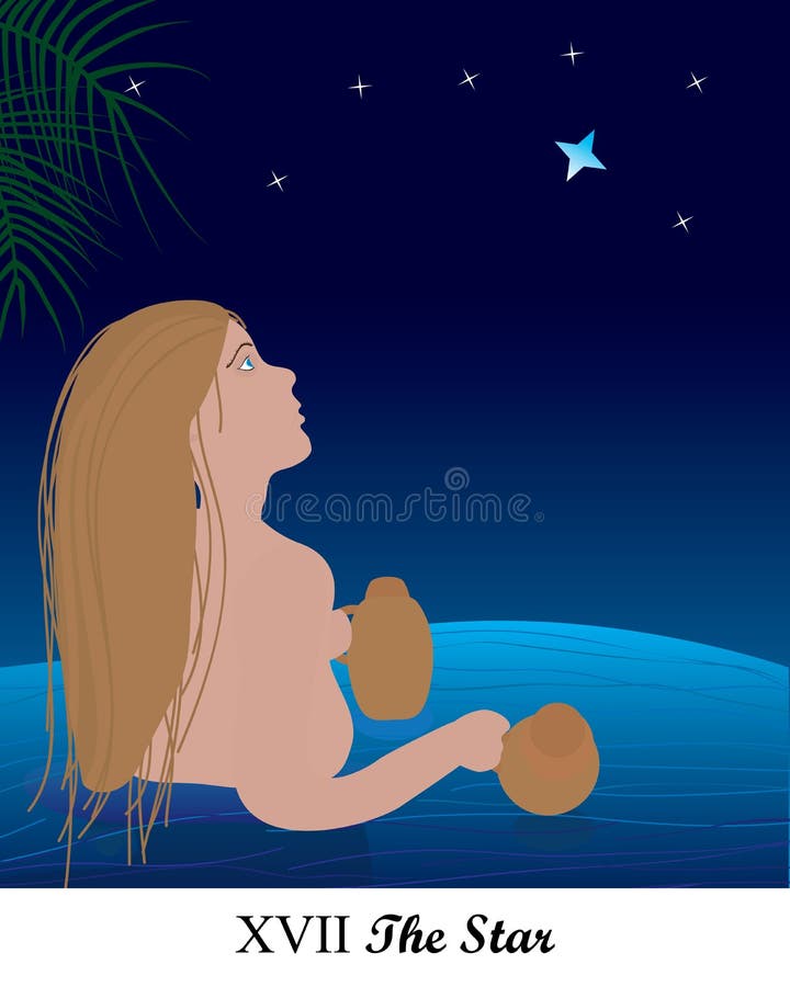 Tarot story star royalty free illustration Tarot story star royalty free illustration